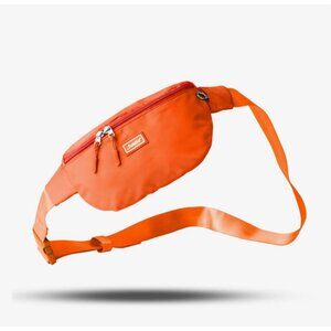 Foldie RFID Safe Orange Fanny Pack With Lockable Zipper & Cut-Resistant Strap